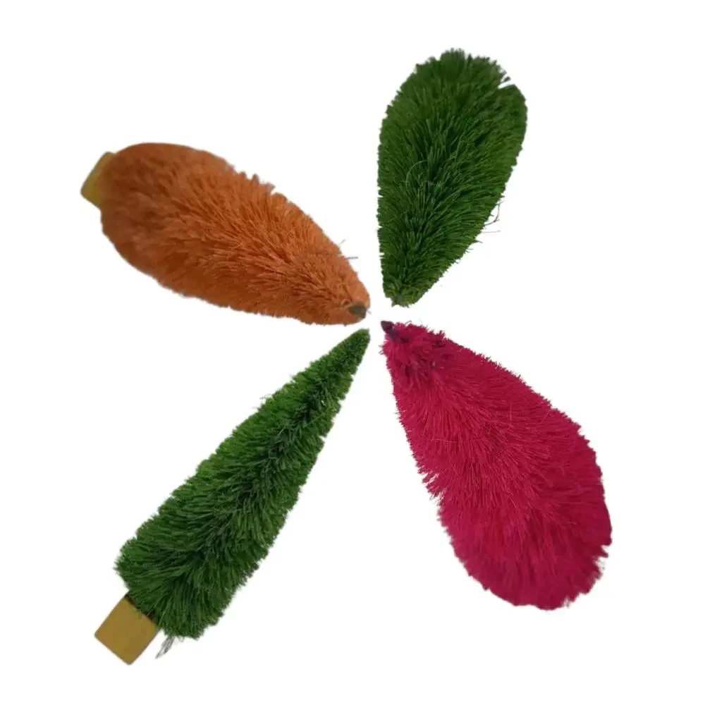 Vintage Rainbow Bottle Brush Trees Set of 6 Sisal-Trees Christmas-8